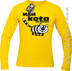 Mam kota the beściaka - longsleeve męski żółty