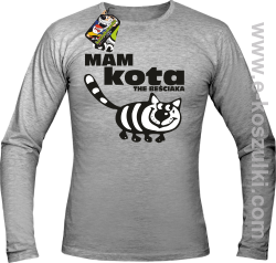 Mam kota the beściaka - longsleeve męski melanż 