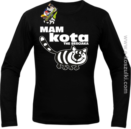 Mam kota the beściaka - longsleeve męski czarny