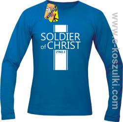 Soldier of Christ -  Żołnierz Chrystusa - Longsleeve męski niebieski