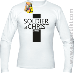 Soldier of Christ -  Żołnierz Chrystusa - Longsleeve męski biały