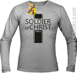 Soldier of Christ -  Żołnierz Chrystusa - Longsleeve męski melanż 