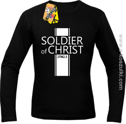 Soldier of Christ -  Żołnierz Chrystusa - Longsleeve męski czarny