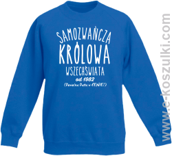 Samozwańcza Królowa Wszechświata - bluza bez kaptura dziecięca STANDARD niebieska