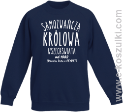 Samozwańcza Królowa Wszechświata - bluza bez kaptura dziecięca STANDARD granatowa