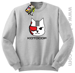 KotoCop - bluza bez kaptura STANDARD melanż 