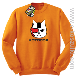 KotoCop - bluza bez kaptura STANDARD pomarańczowa