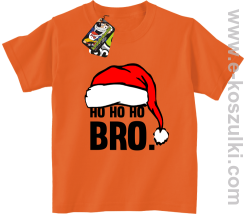 HO HO HO BRO. Mikołajkowa czapusia orange