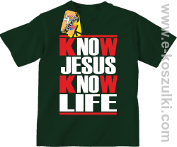 Know Jesus know life - Koszulka dziecięca butelka
