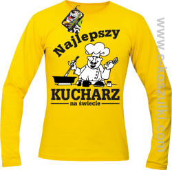 Mamma Mia Najlepszy kucharz na świecie - longsleeve męski żółty