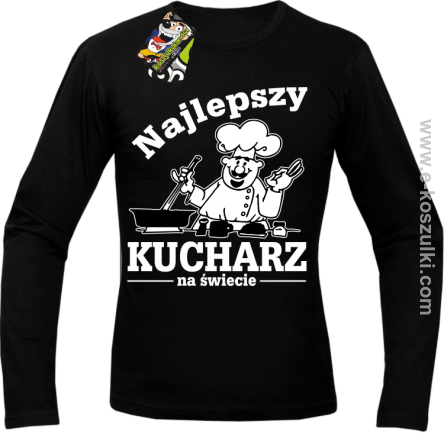 Mamma Mia Najlepszy kucharz na świecie - longsleeve męski czarny