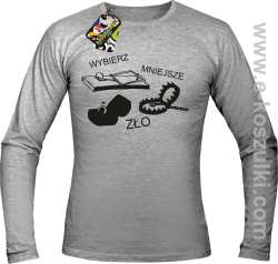 WYBIERZ mniejsze zło - Longsleeve męski melanż 