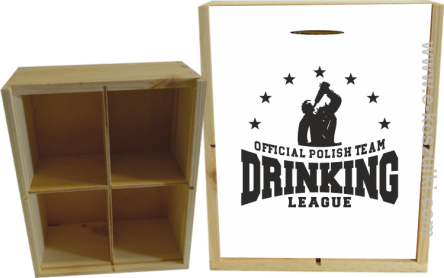 Official Polish Team Drinking League - skrzynka ozdobna 