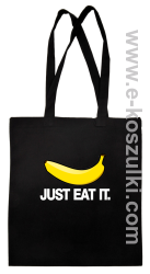 JUST EAT IT Banana - torba EKO czarna