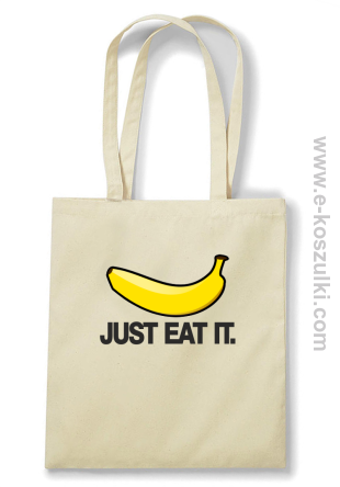 JUST EAT IT Banana - torba EKO beżowa