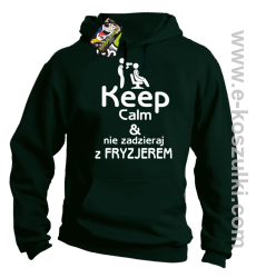 Keep Calm _ Nie zadzieraj z Fryzjerem - SUSZARKA - bluza z kapturem butelkowa