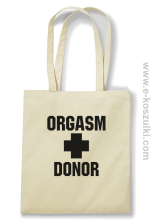 Orgasm Donor - torba EKO beżowa
