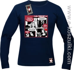 Czeski Film Część 1 Akcja Miłosna - longsleeve męski granatowy