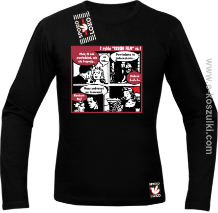 Czeski Film Część 1 Akcja Miłosna - longsleeve męski czarnny