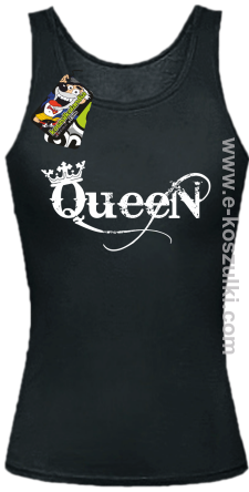 Queen Simple - top damski czarny