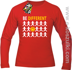 Be Different - longsleeve męski czerwony