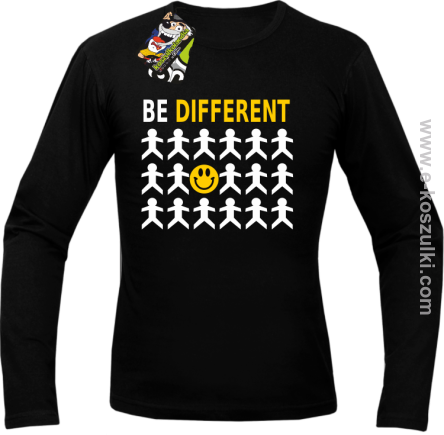 Be Different - longsleeve męski czarny