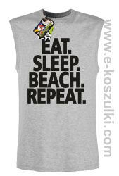 Eat Sleep Beach Repeat - bezrękawnik męski melanż 