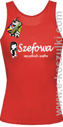 Szefowa wszystkich szefów - Small Girl - top damski czerwona