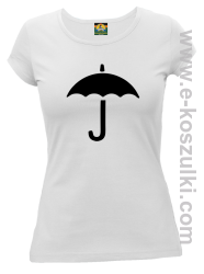 Parasol symbol - t-shirt damski biały