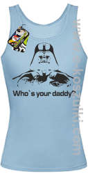 LORD Who`s your daddy - top damski błękitny