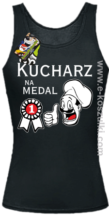 Kucharz na medal - top damski czarny