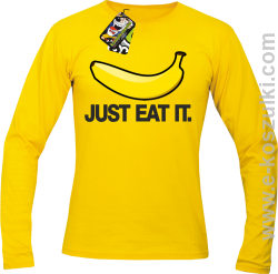 JUST EAT IT Banana - longsleeve męski żółty