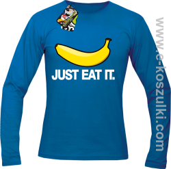 JUST EAT IT Banana - longsleeve męski niebieski