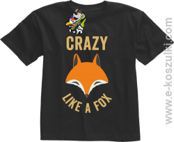 Crazy like a Fox - koszulka dziecięca czarna