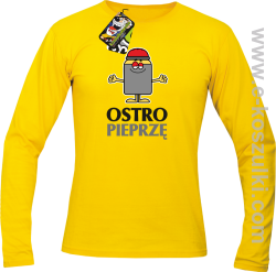 OSTRO pieprzę - longsleeve męski żółty