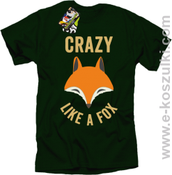 Crazy like a Fox - koszulka męska butelkowa