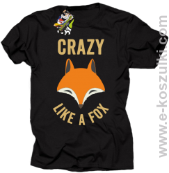 Crazy like a Fox - koszulka męska czarna