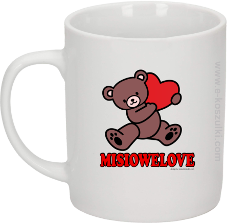 MISIOWELOVE - kubek biały 330 ml 