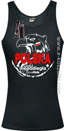 POLSKA WIELKA NIEPODLEGŁA - top damski czarny