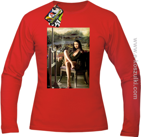 Mona Lisa ModelArt Parody - longsleeve męski 