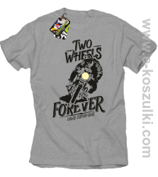 Two Wheels Forever Lubię zapierdalać - koszulka męska melanż 