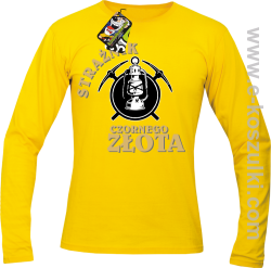 Strażnik czornego złota - longsleeve męski żółty