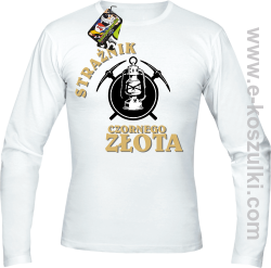 Strażnik czornego złota - longsleeve męski biały