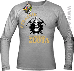 Strażnik czornego złota - longsleeve męski melanż 