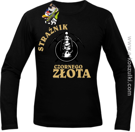 Strażnik czornego złota - longsleeve męski czarny