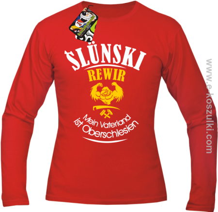 Ślunski rewir Mein Vaterland ist Oberschlesien - Longsleeve męski 