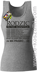 Rodzic to nie maszyna - Top damski melanż