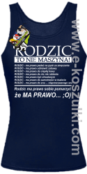 Rodzic to nie maszyna - Top damski granat