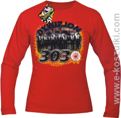 Dywizjon 303 Lotnicy - longsleeve męski czerwony