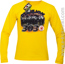 Dywizjon 303 Lotnicy - longsleeve męski żółty